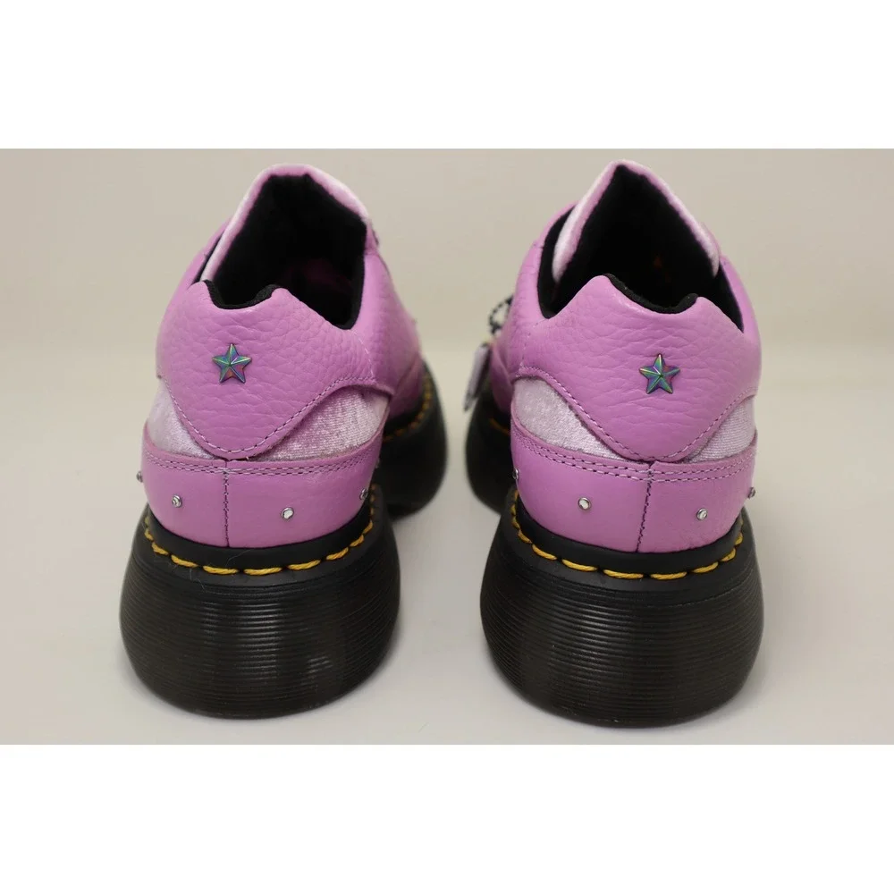 Dr. Martens x Bratz Buzz 5I Womens 6 Purple Velvet Leather Platform NWOB